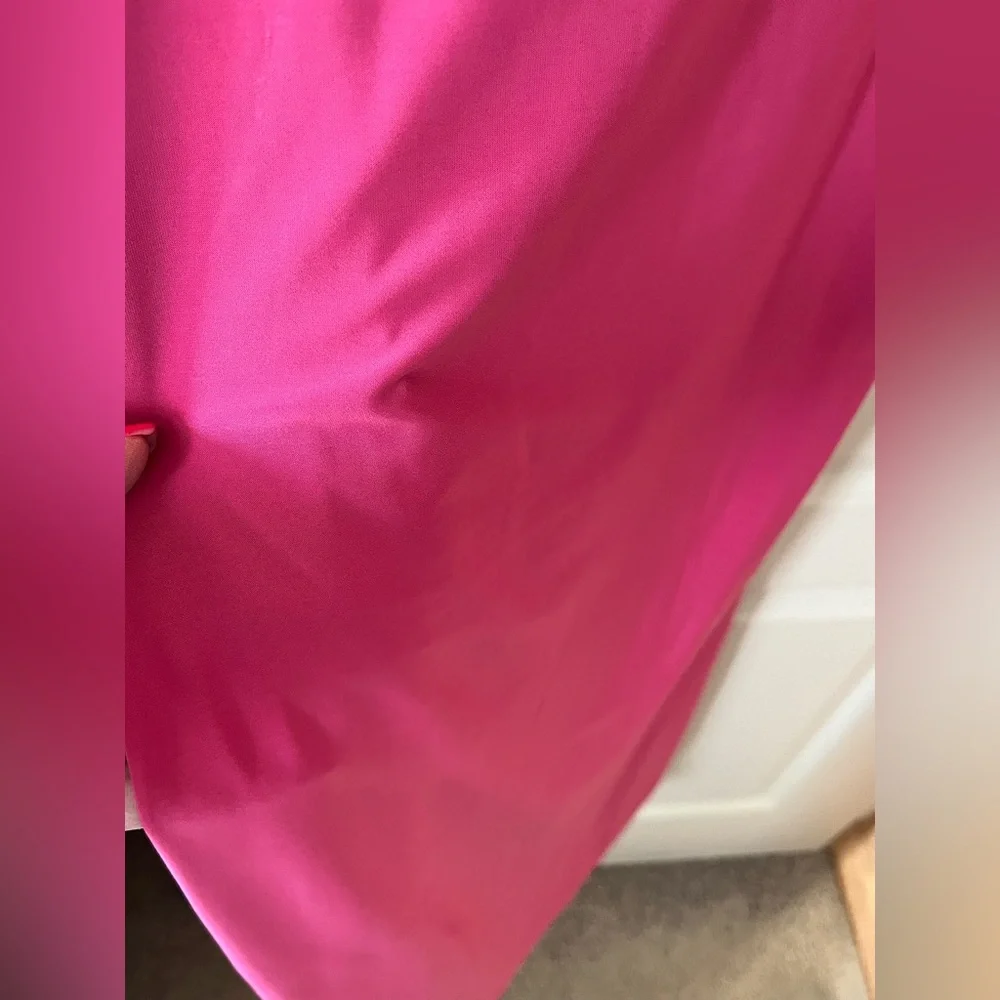 Lulu's Vibrant Fuchsia Pink Column Maxi Dress Women’s size XS - Picture 8 of 13
